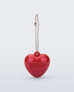 Front view of a red Heart Charm