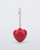 Front view of a red Heart Charm