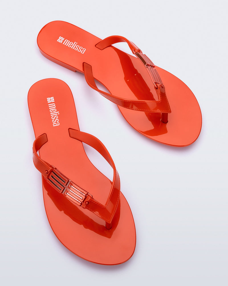 Top view of a pair of red Harmonic M Chic