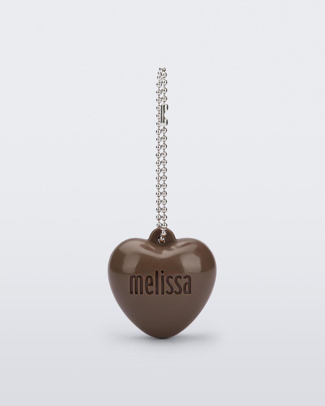 Front view of a brown Heart Charm