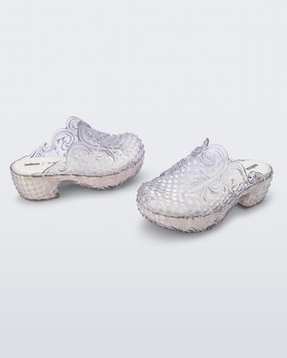 Product element, title Court Clog in Clear
 price $349.00