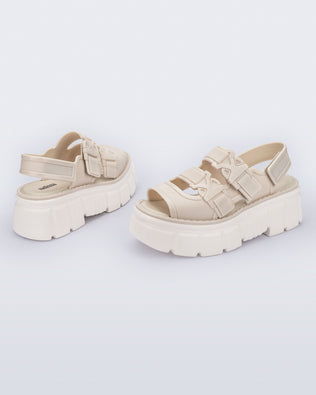 Product element, title Rebel Sandal in Beige
 price $53.40