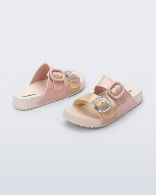 Product element, title Cozy in Pink/Beige
 price $49.00