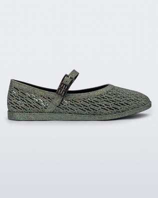 Product element, title Harper in Dark Silver Glitter
 price $89.00