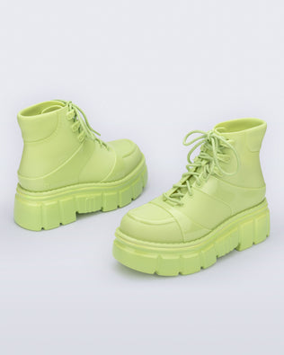 Product element, title Rebel Boot in Green
 price $83.40