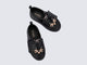 Top view of a pair of black Jelly Pop Safari baby sneakers