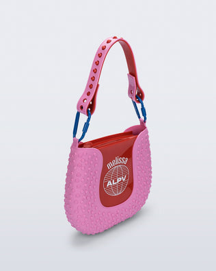 Product element, title Nina Bag in Pink/Red
 price $189.00