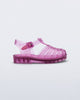 Side view of transparent pink Possession fisherman baby sandal