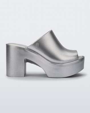 Product element, title Mule Hype in Light Silver
 price $139.00