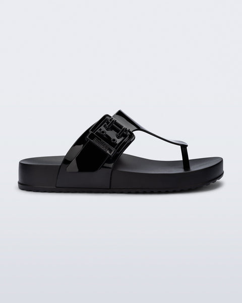 Cozy Flip Flop in Black | Melissa Shoes US