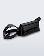 Angled view of a black Cross Bag with adjustable strap