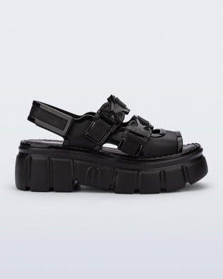 Product element, title Rebel Sandal in Black
 price $66.75