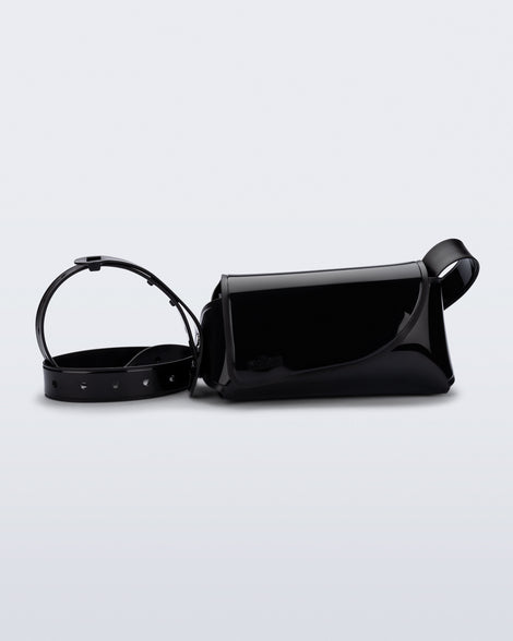 Front view of a black Cross Bag with adjustable strap