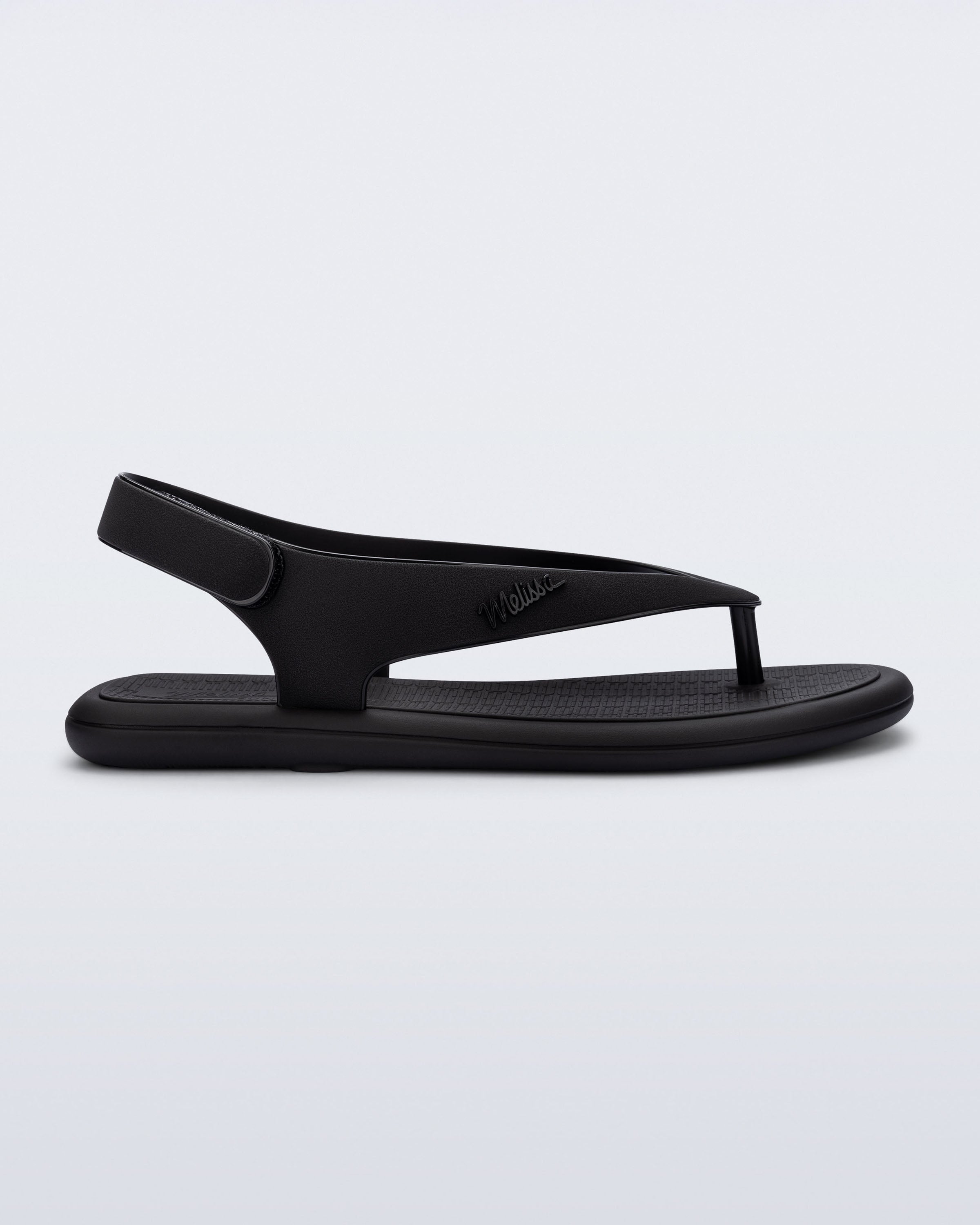 Sun Leme Platform Sandal in Black | Melissa Shoes US