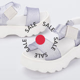 white kick off sandals on sale