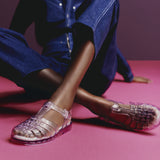 model wearing clear possessions