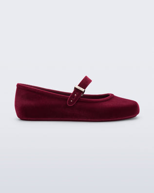 Product element, title Soft Ballerina Velvet II in Red
 price $89.00