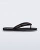 Side view of a black Flip Flop Airflow sandal with white bottom