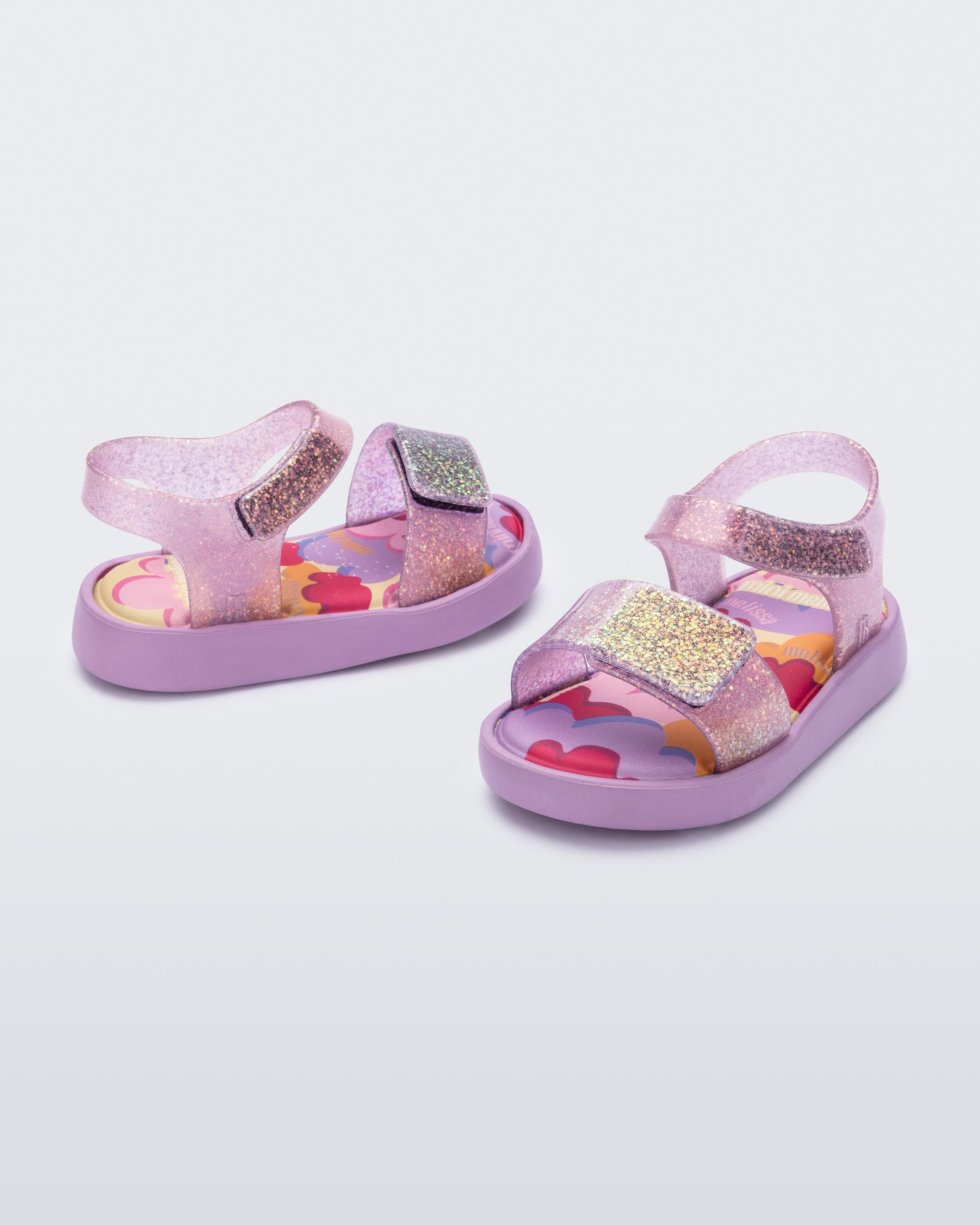 Jump Sandal in Black/Orange for Babies | Mini Melissa Shoes US