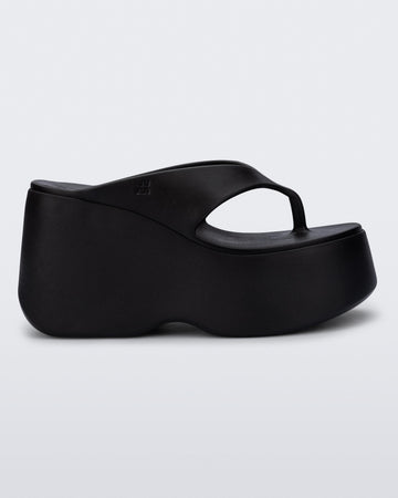 Free Thong Wedge Platform in Black | Melissa Shoes US