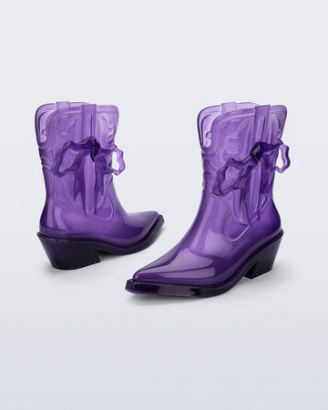 Texas Boot in Transparent Purple | Melissa Shoes US