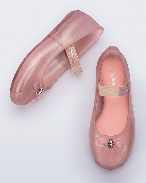 Sophie Flat in Pearly Pink for Kids | Mini Melissa Shoes US Sophie Flat in Pearly Pink for Kids | Mini Melissa Shoes US