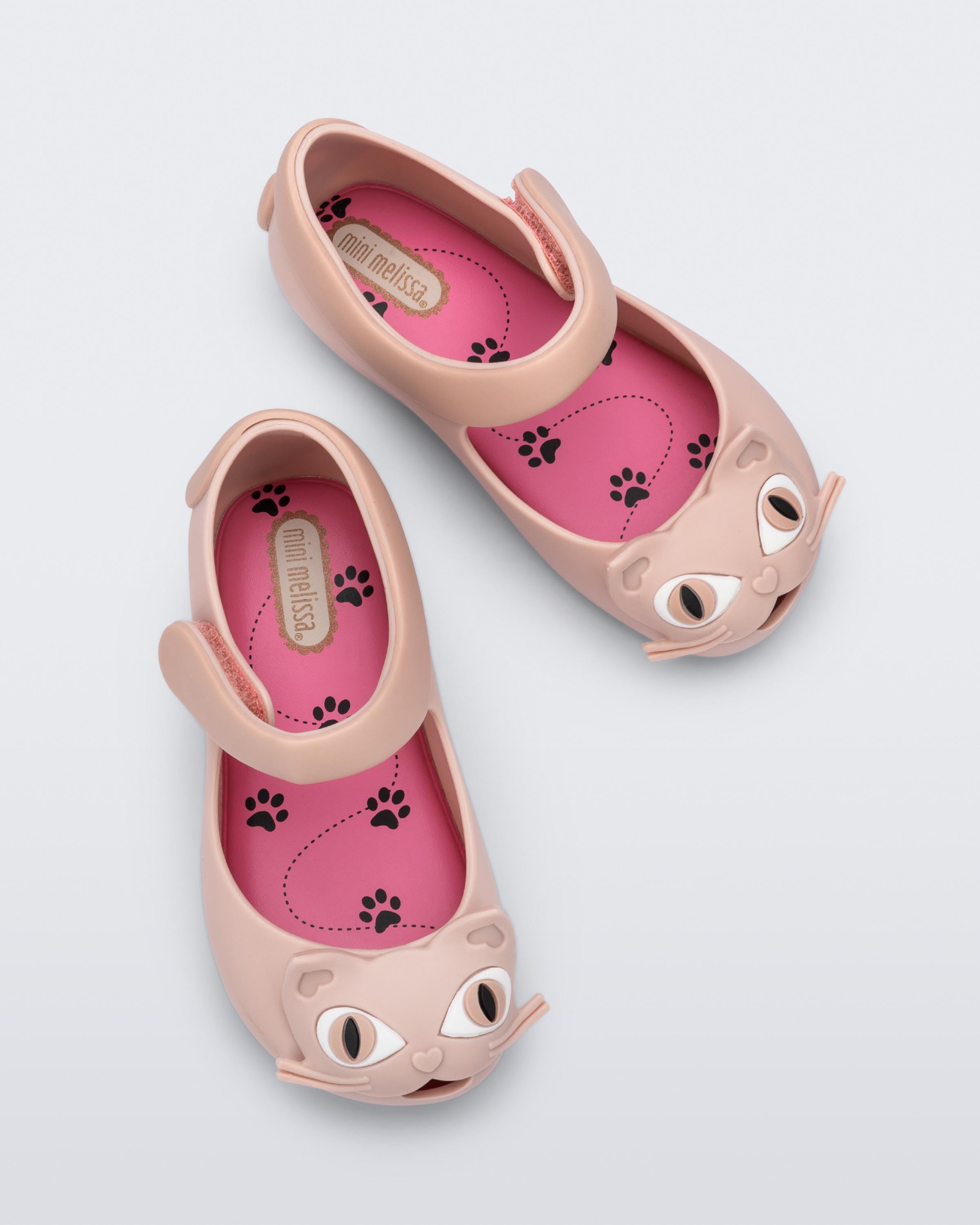 Ultragirl Cat Flat in Dark Pink for Babies | Mini Melissa Shoes US