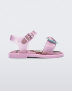 Mar Sandal Princess in Glitter Pink for Babies Mini Melissa Shoes