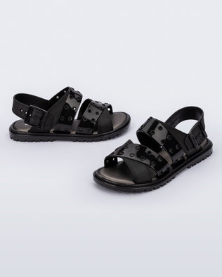 Product element, title Lock Sandal in Black
 price $39.50