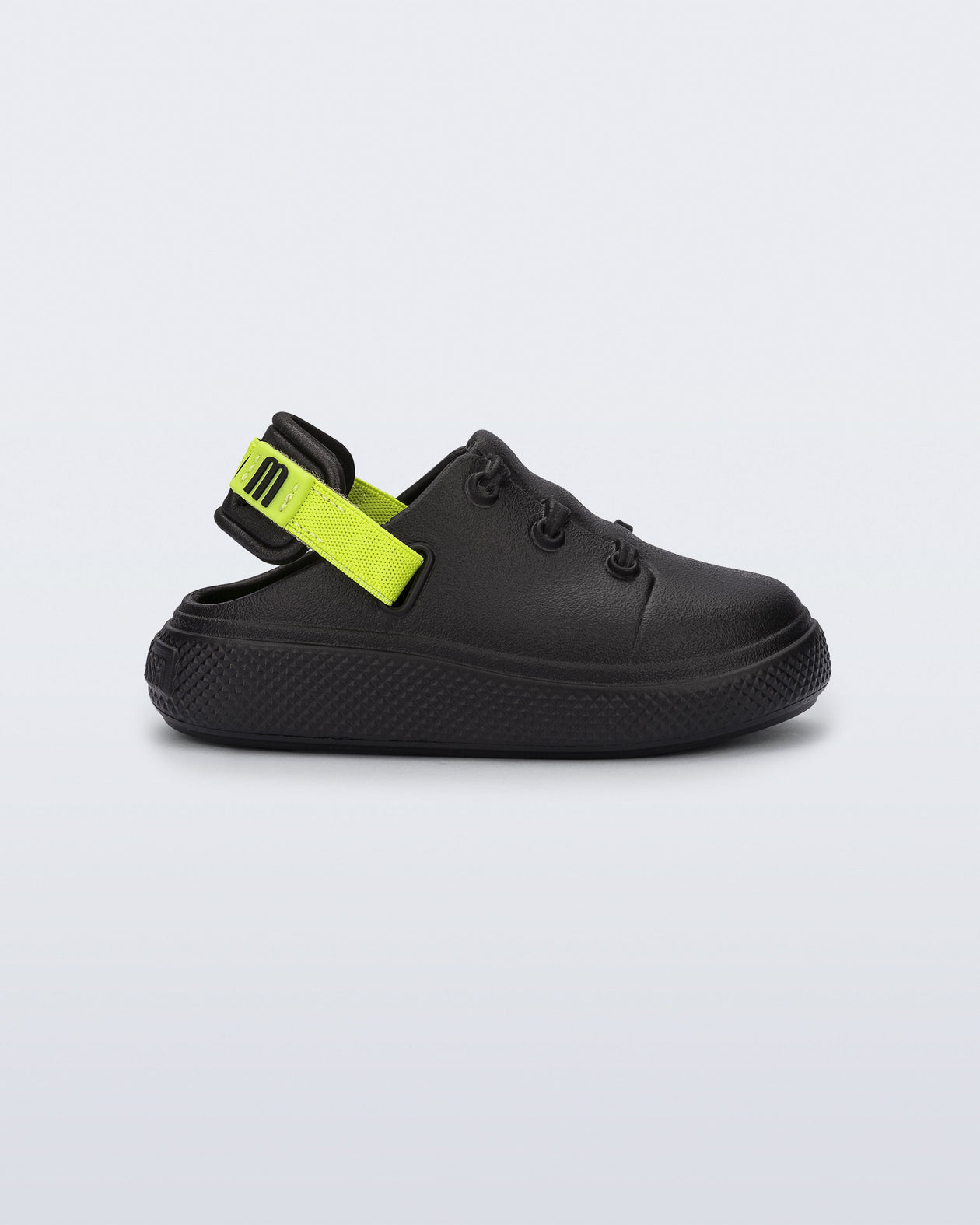 Charlie Sneaker in Black Green for Babies Mini Melissa Shoes