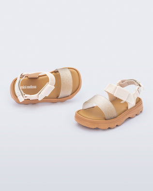 Product element, title Kick Off Sandal in Beige/Glitter
 price $79.00