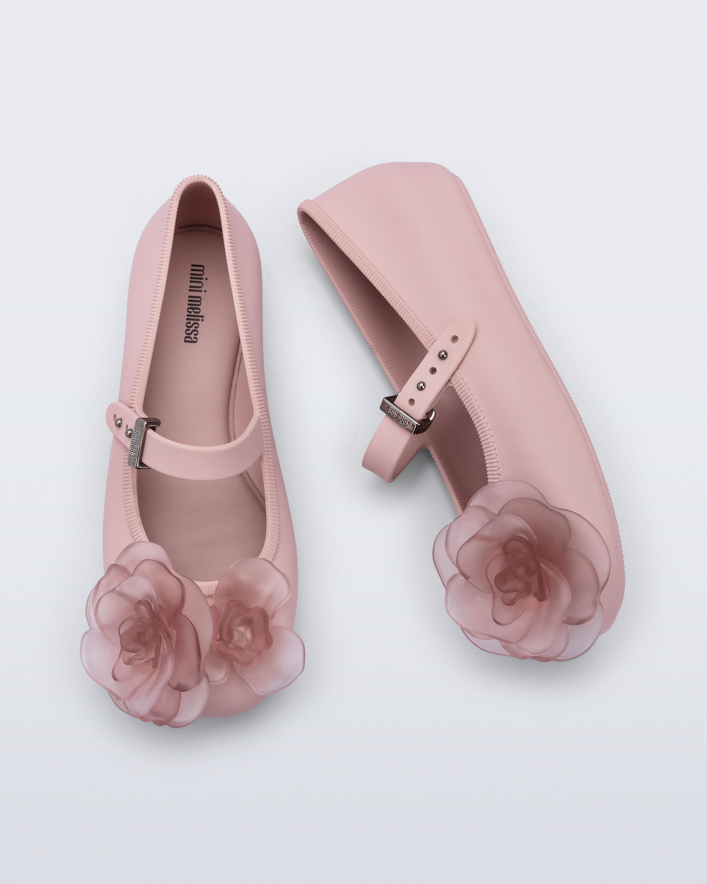 Soft Ballerina Petals Flat in Light Blue for Kids | Mini Melissa