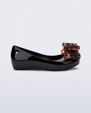 Product element, title Ultragirl Classic Bow in Black/Tortoise
 price $69.00