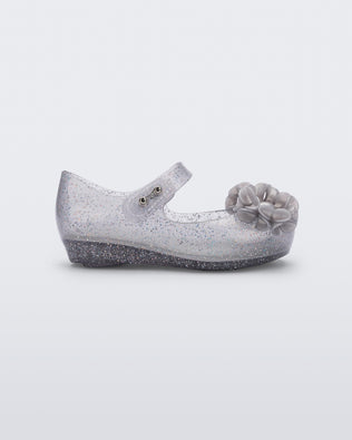 Product element, title Ultragirl Springtime in Glitter Clear/Gray
 price $38.50