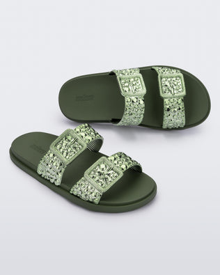 Product element, title Lust Slide in Green
 price $24.50