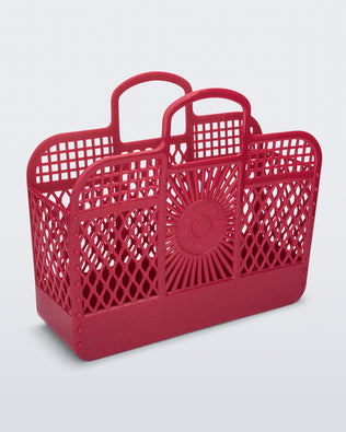 Product element, title Jelly Beach Bag in Glitter Pink
 price $99.00