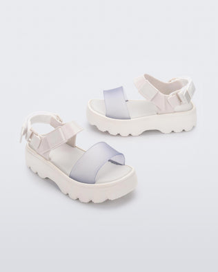 Product element, title Kick Off Sandal in White
 price $76.30