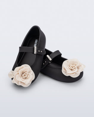 Product element, title Soft Ballerina Petals in Black/Beige
 price $65.00