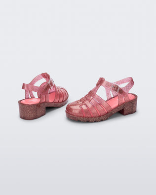 Product element, title Possession Heel in Glitter Pink
 price $89.00