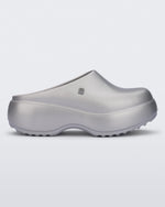 Side view of a grey Free Clog Platform.