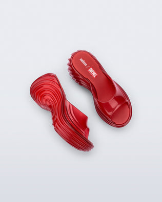 Product element, title Quantum Platform in Transparent Red
 price $189.00