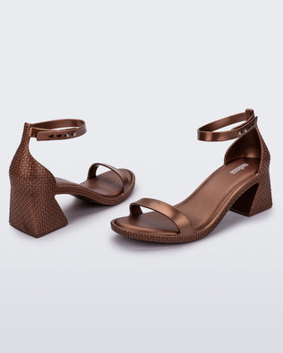 Product element, title Lux Heel in Metallic Copper
 price $71.40