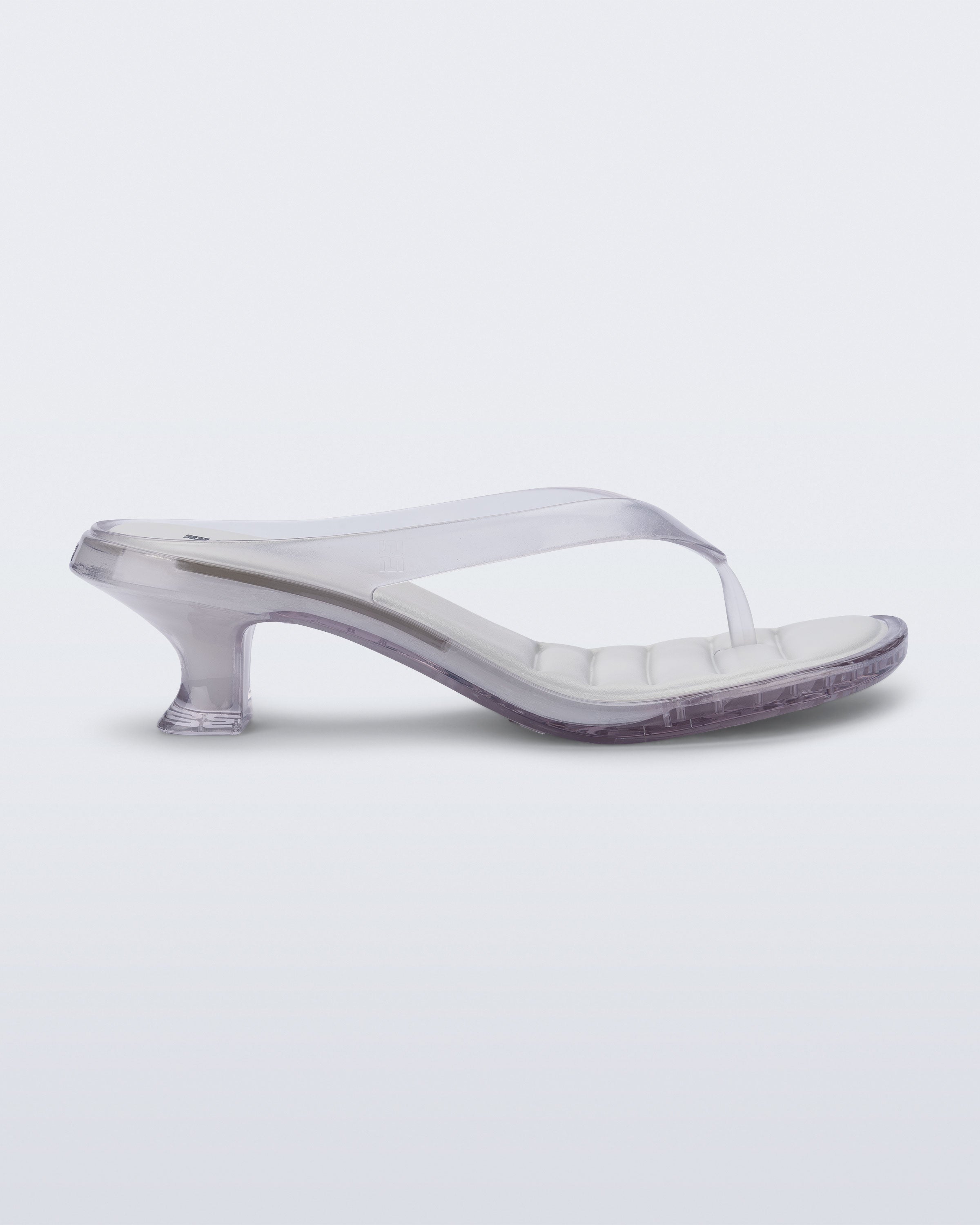 Flip Flop Kitten Heel in Clear Pink | Melissa Shoes US