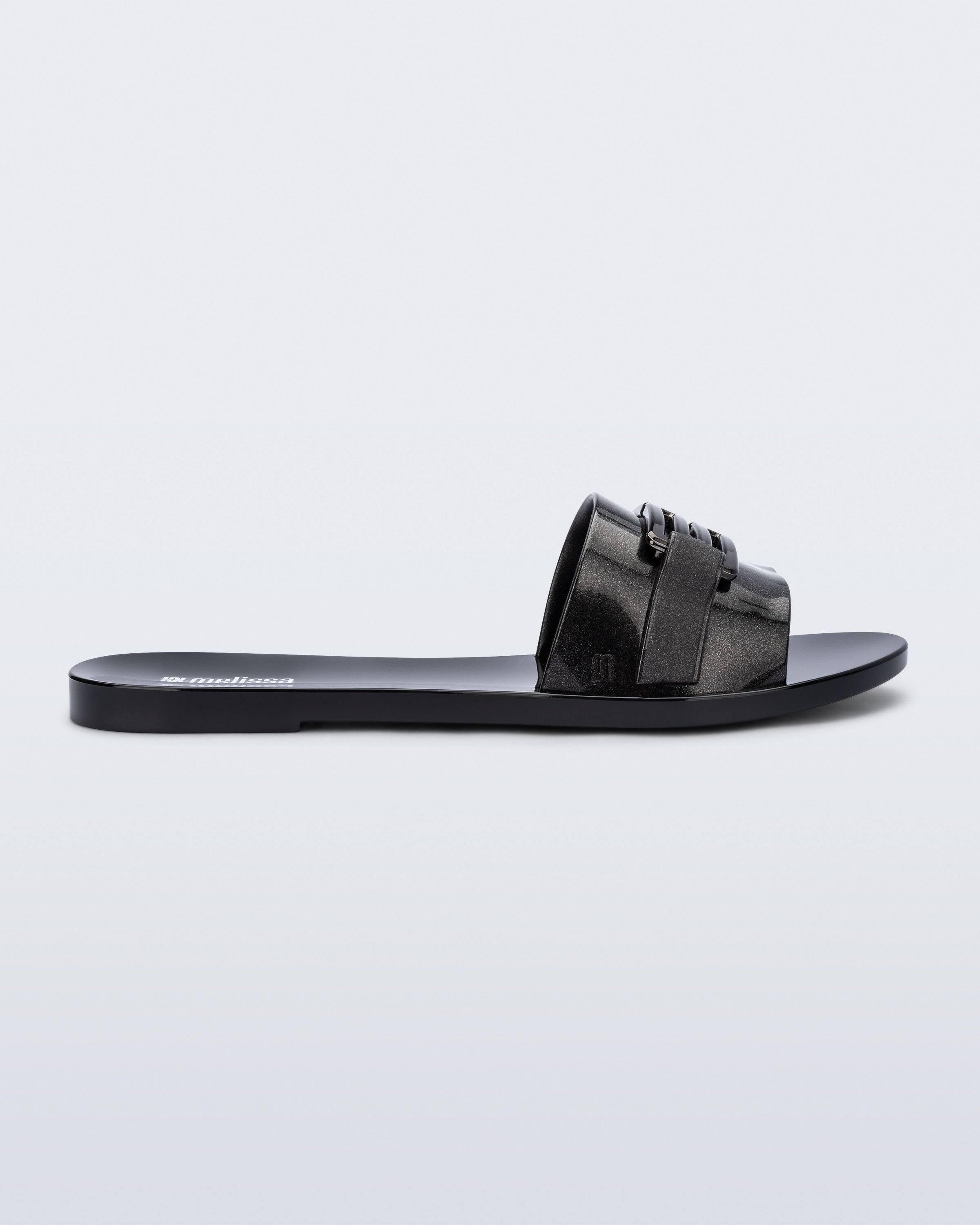 Miranda Slide in Black Tortoiseshell | Melissa Shoes US