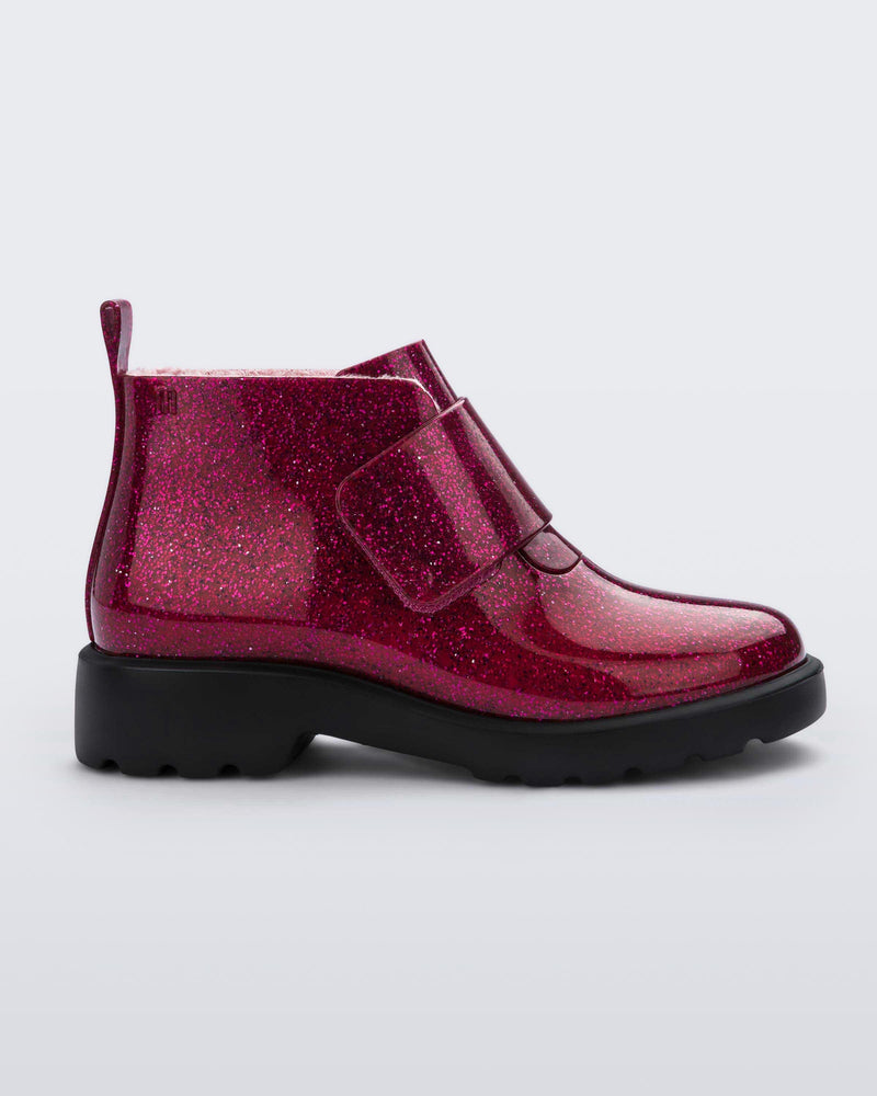 Mini Melissa Chelsea Pink Glitter/Black Product Image 1