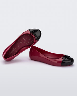 Mini Melissa Sweet Love Cap Toe Red/Black Product Image 3