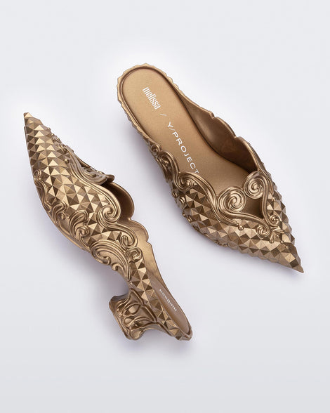 Gold melissa shoes store