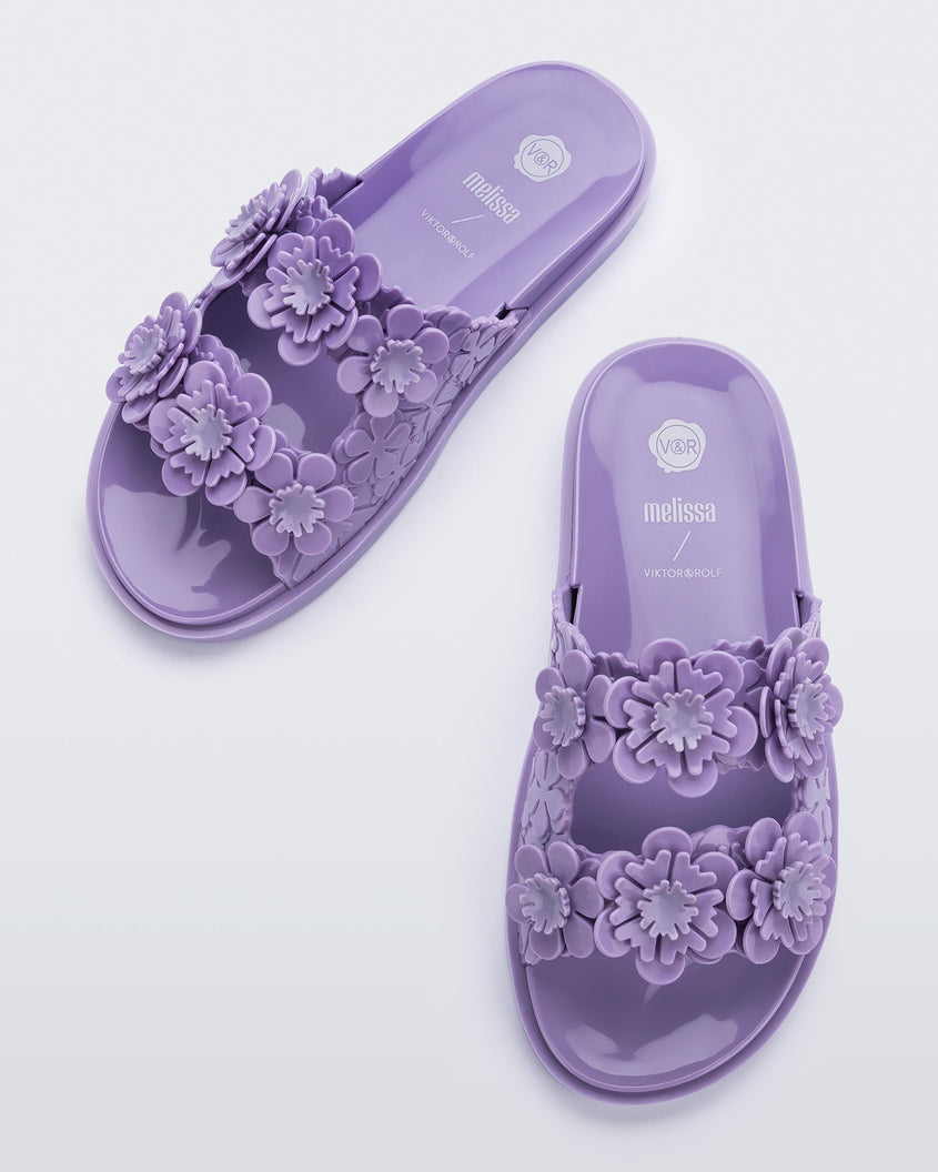Melissa Wide Blossom Slide Lilac Product Image 4