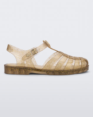 Product element, title Possession in Beige Glitter
 price $34.50