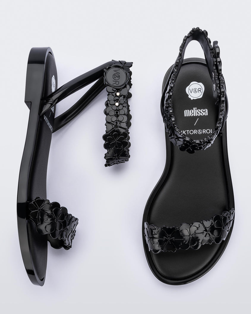 Melissa Wave Blossom Sandal Black/Black Product Image 4